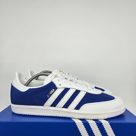 New adidas Samba OG Crystal White Royal Blue Men\'s Shoes Size 12 main image 6